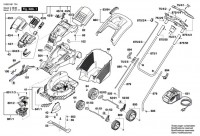 Bosch 3 600 H81 704 ROTAK 37 LI (ERGOFLEX) Lawnmower Spare Parts